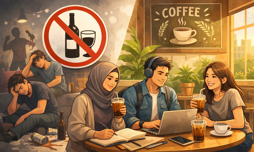 Tren Nongkrong Berubah, Anak Muda Kini Lebih Memilih Kopi daripada Alkohol